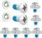 Snowboard Binding Screw Set, Stainless Steel Mounting Screws with Anti-Slip Washers for Snowboard Replacement Hardware