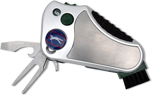 Golfer's Best Tool – 6-in-1 Golf Multitool for Men & Women - Stroke Counter, Divot Repair, Club Cleaner, Compact Gift