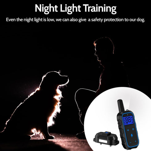 Dog Training Collar Electric with 4 Training Modes, Rechargeable Remote Waterproof Range 3300Ft for Small Medium Large