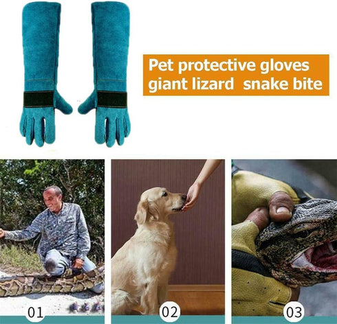 Animal Handling Glove - Anti Scratch Protective Gloves for Training Dogs, Cats, and Other Animals