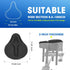 8.5-10in(Rain ANZOME Bike Seat Cushion, Wide Foam & Extra Soft Gel Exercise Bike Seat Cushion for Women Men Everyone