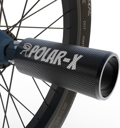 Volo Polar-X Bike Pegs, 3/8 Inch BMX Accessories, 1 Pair Solid Axles for Street Stunt Cycling