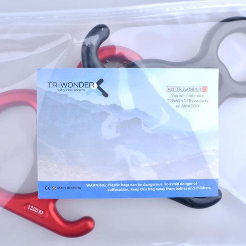 TRIWONDER 35KN 50KN Aluminum Climb Figure 8 Descender Rigging Plate for Rock Climbing Rescue
