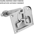 Qiilu Stainless Steel Flush Pull Ring Handle, Floor Lock Hatch Hardware Accessory for Marine Boat