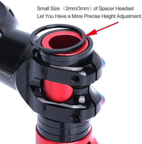 PLATT Aluminium Alloy Bike Headset Spacer, Fit 1 1/8-Inch Stem for MTB BMX Road Bikes (7PCS)