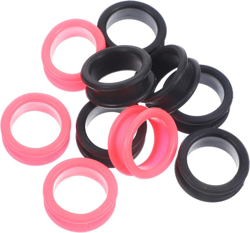 10pcs Silicone Scissor Finger Rings, Professional Shear Protectors for Hairdressing and Pet Grooming, Anti-skid Design