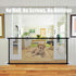 Foldable Mesh Dog Gate Indoor No Drill Pet Gates Portable Puppy Guard Isolation Fence Pet Screen Door for Doorways, Stairs, Hallways 71" x 31.5" 4 Hooks