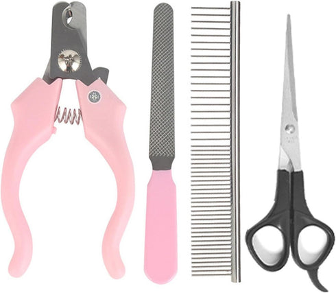Heavy Duty Pet Grooming Clippers Kit, Low Noise Ceramic Material, Suitable for Small Dogs, Cats, and Birds