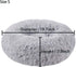 BODISEINT Modern Soft Plush Round Pet Bed for Cats or Small Dogs, Cozy Sleeping Kennel (20'' D x 8'' H, Light Grey)