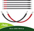 Roykaw Golf Cart Battery Cables for EZGO TXT/Medalist 36/48 Volt 1994-Up Models, Heavy-duty Pure Copper, 4 Gauge/7