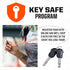 Kryptonite Keeper Bike U-Lock Standard with Braided Steel Cable - Heavy Duty Anti-Theft Bicycle U Lock, Black