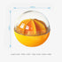 Dog Treat Ball - Food Puzzle Slow Feeder Interactive Squeaky Toys for Medium/Large Dog Breeds
