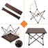 Backpacking 15.5''L 13.8''W 11.4''H SOUJOY Camping Side Table, Portable Folding Beach Table, Small Aluminum Picnic