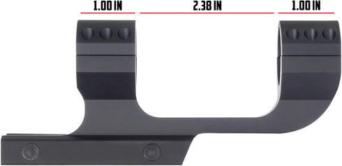 Monstrum Offset Cantilever Dual Ring Scope Mount, 1 inch Diameter