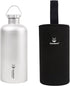 Titanium Ultralight 400Ml Leakproof Outdoor Camping Hiking Sports Water Bottle with Insulating Thermal Sleeve