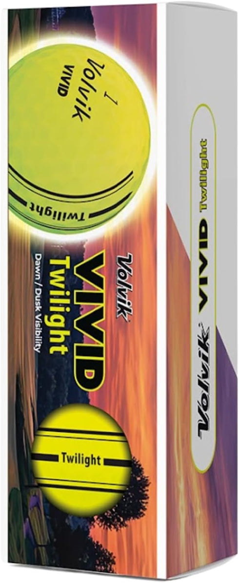 (6 Pack) Volvik Vivid Twilight Glow in The Dark Golf Balls