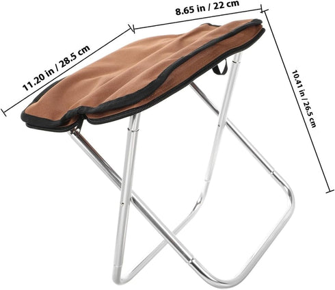 MAGICLULU Folding Camping Stool Portable Collapsible Seat Lightweight Wearable Chair with Foot Rest for Outdoor Hiking