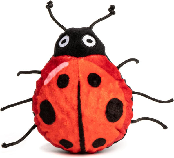 fabdog Faballs Dog Ball Toys, Super Squeaky Durable Plush Toys for All Breeds - Large Lady Bug