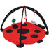 Foldable Cat Activity Play Mat Tent Multi Function Pet Bed with Hanging Toy Balls Cat Activity Center with Hanging Toy