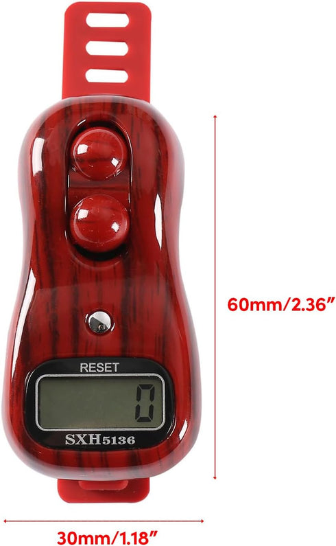 HIOPOIUYT Counter Counter Reset Counter LED Electrical Finger Beads Digital Prayer Decompression Toy For Meditation