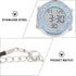 Hemobllo Digital Pocket Watch, Neck Hanging Fitness Workout Timer Multi Watch, White Digital Pocket Watch