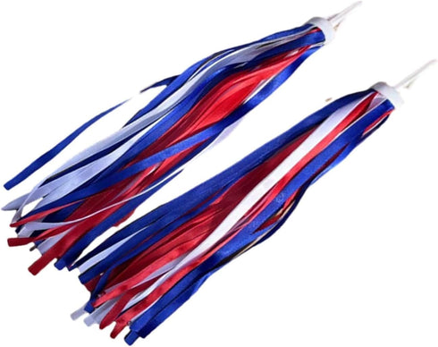 GANPUB 1 Headsets Pair for Bicycles Grips Tassels Ribbon Easy Attach to Handlebar Kids Rainbow Bicycle Streamers Kids'