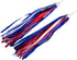 GANPUB 1 Headsets Pair for Bicycles Grips Tassels Ribbon Easy Attach to Handlebar Kids Rainbow Bicycle Streamers Kids'