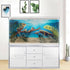 36X24IN Under The Sea Coral Reef Aquarium Background - Terrarium Background with 10 EVA Tape
