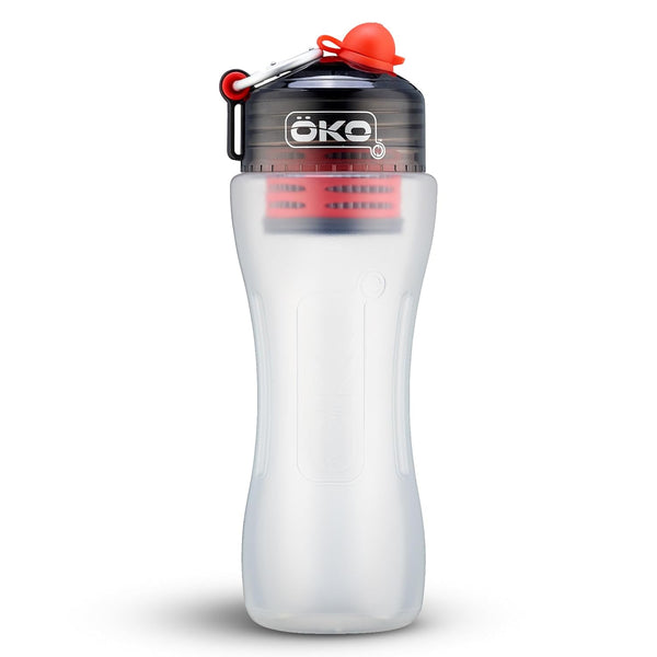 ÖKO Advanced Water Bottle with Filter, NASA Technology, 650ml, Charcoal