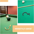 4 Set, Operitacx Pieces Metal Billiard Cue Holder Hooks Pool Table Side Cue Hangers in Gold and Black, Wall-mounted