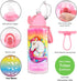 Home Tune 23oz Kids Water Drinking Bottle, Tritan BPA Free, Unicorn, Leak-Proof Time Marker Water Bottle