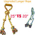Extra Large Dog Rope Toys, Heavy Duty Tug of War Interactive Chew Rope, Durable 3 Way Dog Rope with Handle