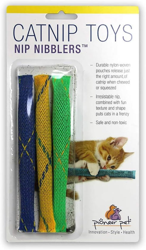 Pioneer Pet Nip Nibblers Catnip Toy – 3 Pack – Catnip Filled Toys for Kittens and Indoor Cats