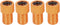 X AUTOHAUX Metal French to American Type Valve Converter Adapter, 4pcs Bike Tire Inflator Air Compressor Tools