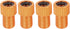 X AUTOHAUX Metal French to American Type Valve Converter Adapter, 4pcs Bike Tire Inflator Air Compressor Tools