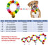 Pom Pom Dog Collar, Elastic Cat Collar with Decorative Plush Ball and Bell for Photos and Outdoor Sports (S, Red Pink)