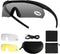 xaegistac Tactical Shooting Glasses - High Impact Eye Protection with 3 Interchangeable Lenses