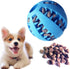 Dog Treat Toy Ball - Dog Tooth Cleaning Toy, Interactive Dog Toys, Pack of 2