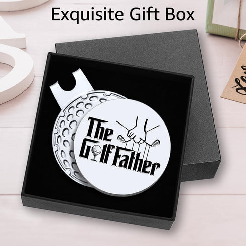 Hafhue The Golf Father Ball Marker - Magnetic Clip, Funny Gift for Men, Dad, Grandpa