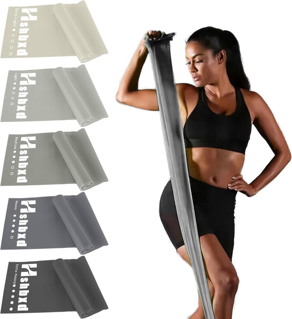 Resistance Bands Set for Working Out, Physical Therapy, Elastic Exercise Bands for Stretching, Yoga, Pilates, Home Gym