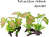 Smoothedo-Pets Aquarium Plants, 2pcs Plastic Artificial Fish Tank Decorations (Rainforest Leaf-Pink-Small-Set)
