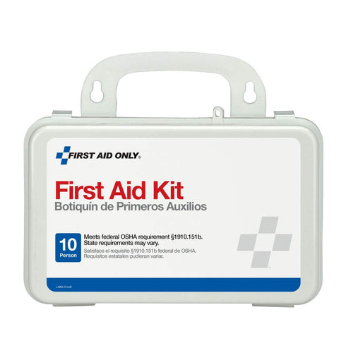 First Aid Only 6060 All-Purpose Emergency First Aid Kit, 10-Person, 57 Pieces for Home, Worksite, Car