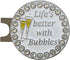 Par 3 Kit | Includes Golf Towel, Tee Bag with 4 Tees, and Bling Golf Ball Marker with Hat Clip - Perfect Gift for Women