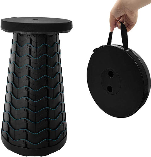 Coideal Retractable Folding Stool Upgraded, Portable Lightweight Collapsible Stool Telescoping Chair Seat