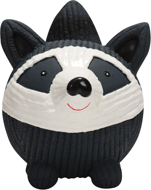 HuggleHounds Ruff-Tex Latex Ball Dog Toy - Heavy Duty Squeaky Ball for Small, Medium & Large Dogs