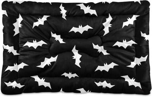 Halloween Bats Cute Pet Bed Mat, Non-Slip Sleeping Pad for Small Medium Large Dogs, 24 in x 18 in