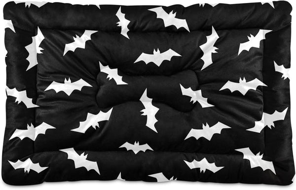 Halloween Bats Cute Pet Bed Mat, Non-Slip Sleeping Pad for Small Medium Large Dogs, 24 in x 18 in