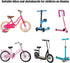 Kids Bike Basket with Fixed Holder - Small Scooter Tricycle Accessories Kit with Bells, Rust-Resistant Front Baskets
