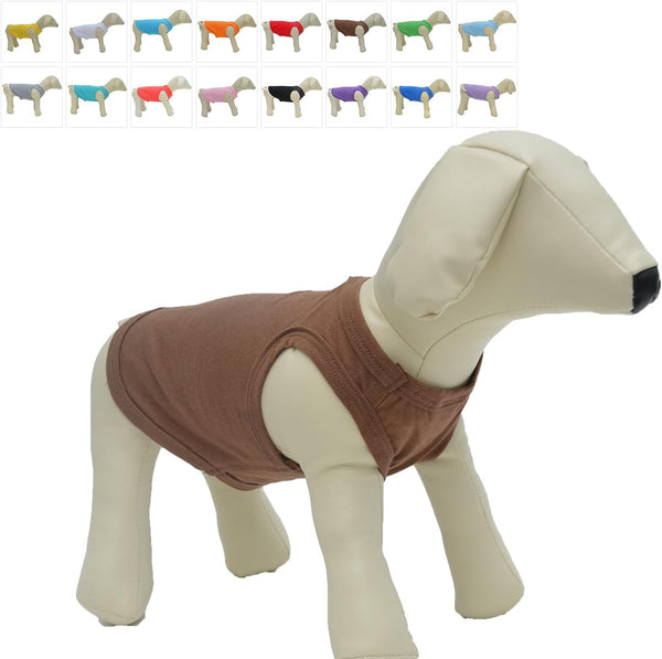2018 Pet Clothes Dog Clothing - Blank T-Shirt Tanks Top Vests for Small to Large Dogs, 100% Cotton Summer Vest (XL,