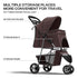 SFIHOME 10 lbs, 30 lbs, 2 3 Pet Stroller for Small Dogs Dog Stroller for Medium Dogs Cat Strollers for Cats, Wheels